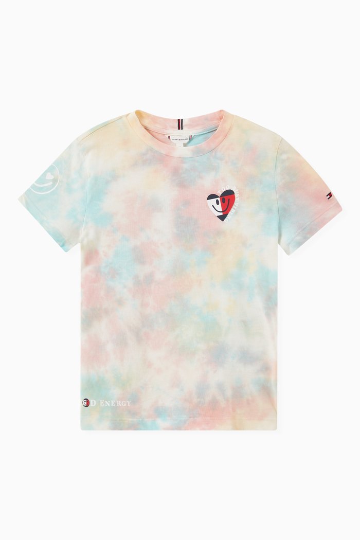 

Tie-dye T-shirt in Organic Cotton Jersey, Multicolour