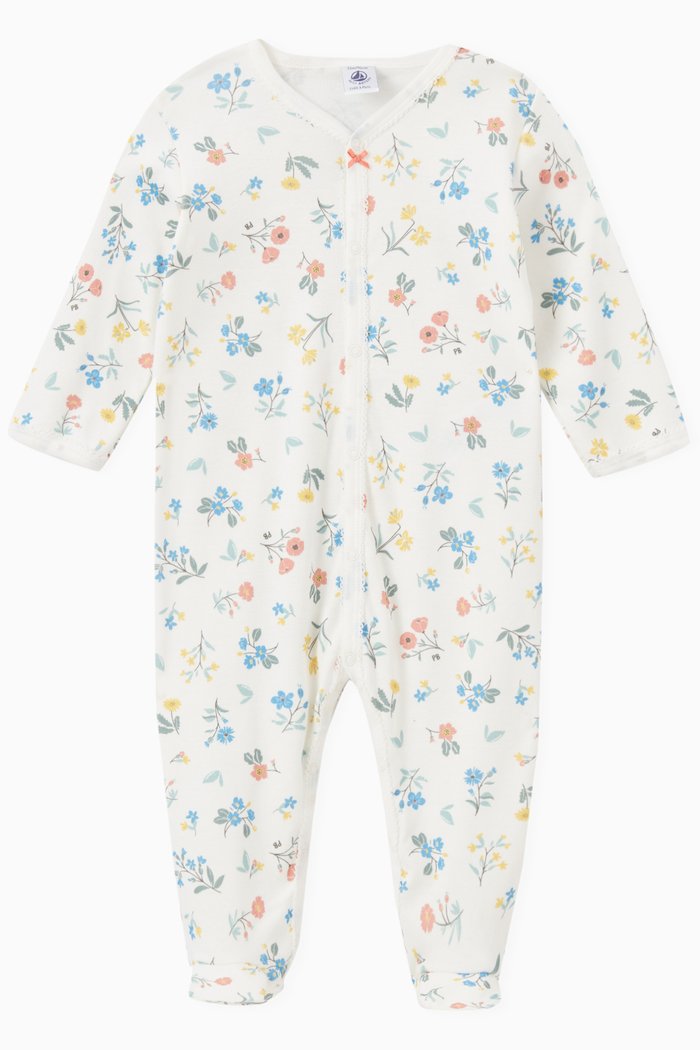 

Floral Sleepsuit in Cotton, Multicolour