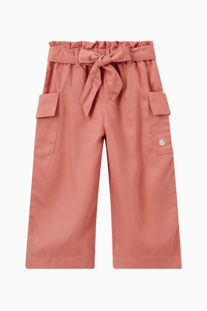 

Paperbag Trousers in Lyocell, Orange