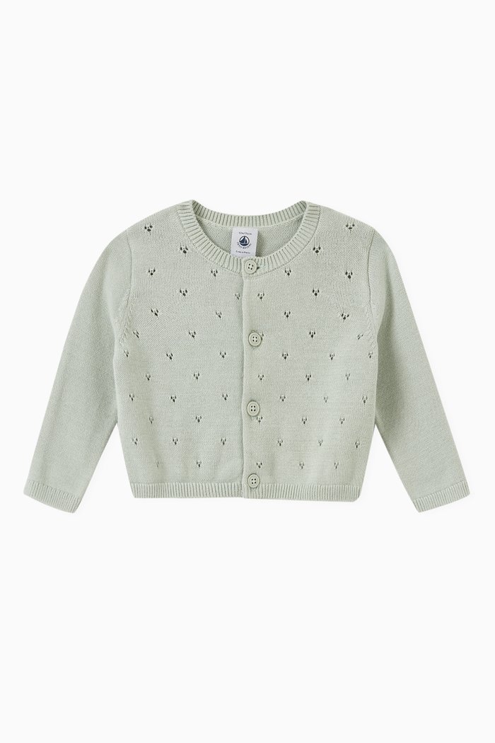 

Cardigan in Cotton, Green