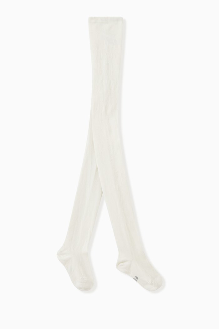 

Logo Tights in Jersey, White