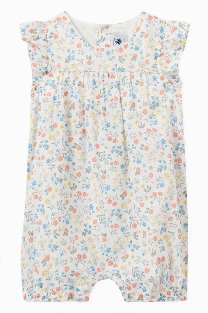 

Floral Playsuit in Cotton, Multicolour