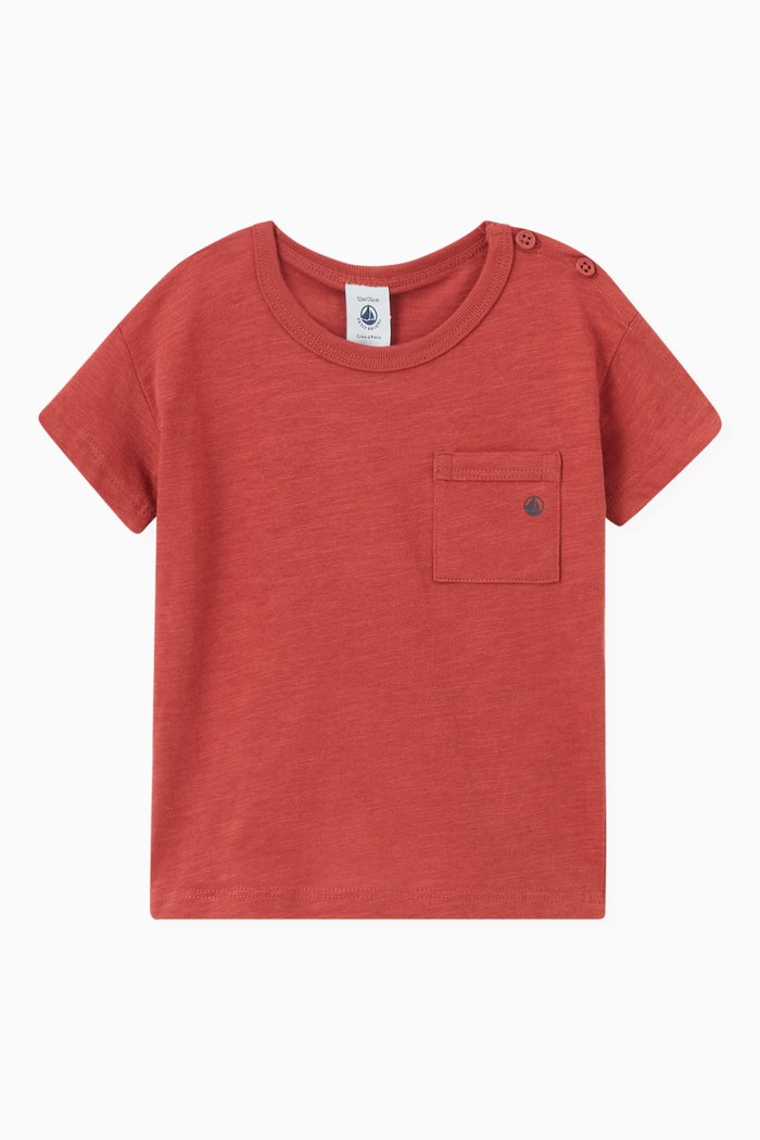 

Short Sleeve T-Shirt in Jersey, Brown