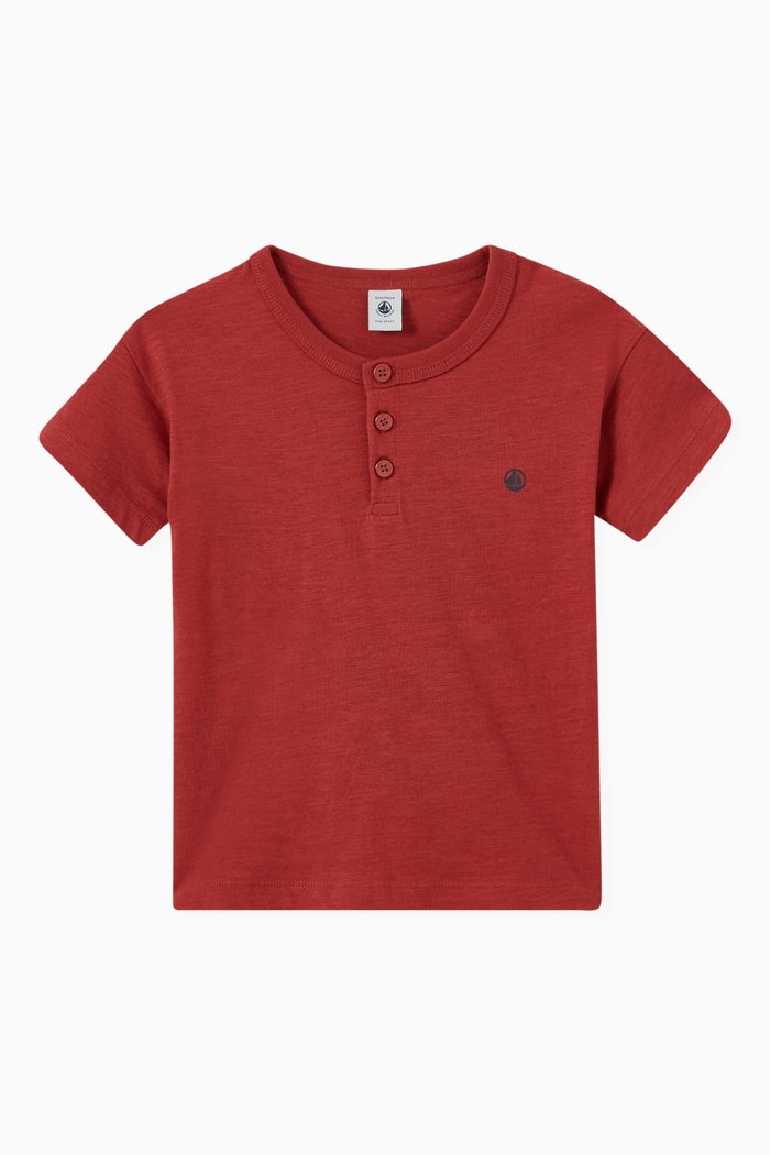 

Short Sleeve T-Shirt in Cotton, Brown