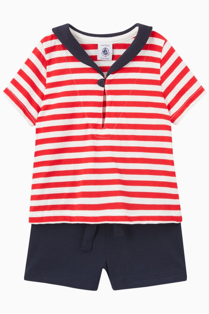 

Sailor T-Shirt & Shorts Set, Multicolour