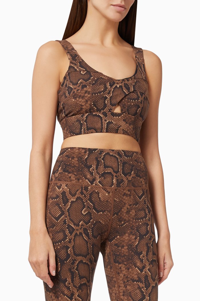Let's Go Stauntion Sports Bra, Brown
