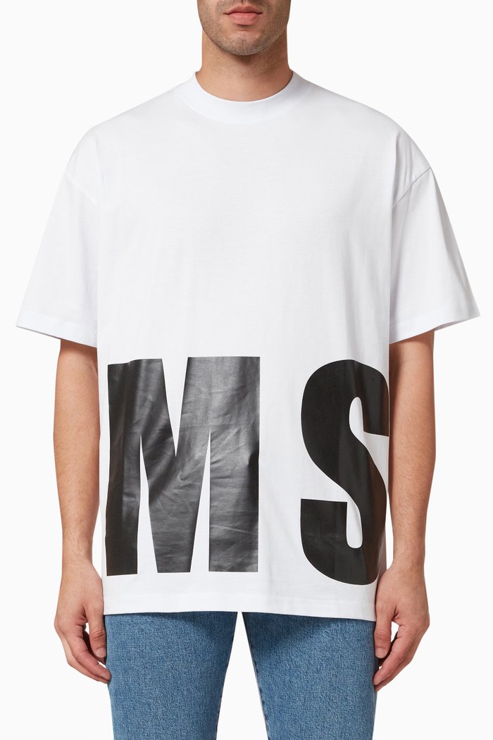 

Maxi Logo T-shirt in Cotton, White