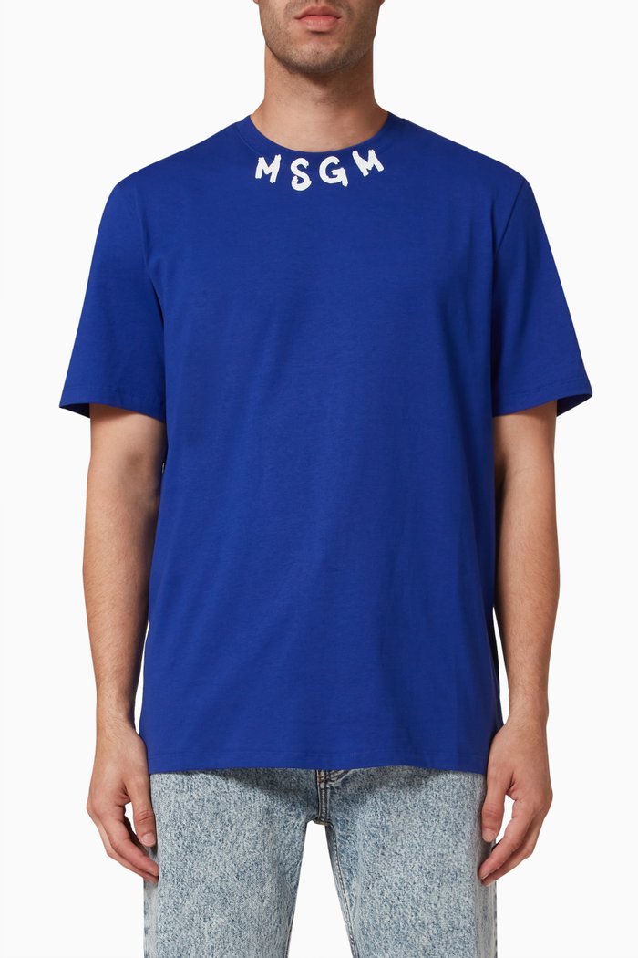 

Logo T-shirt in Cotton, Blue