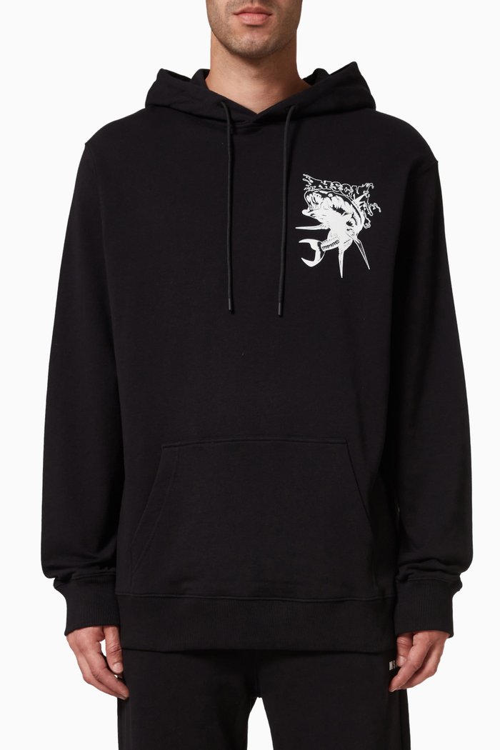 

Felpa Sweatshirt in Fleece, Black