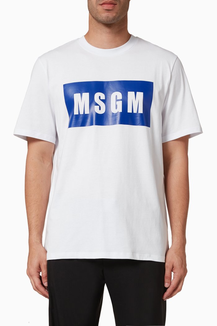 

Logo Print T-shirt in Cotton, White