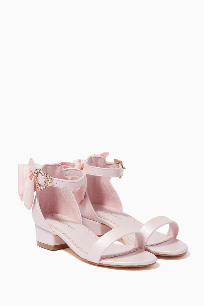 

Elice Heels in Faux Leather, Pink