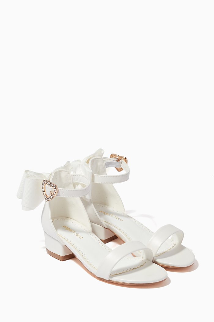 

Elice Heels in Faux Leather, White
