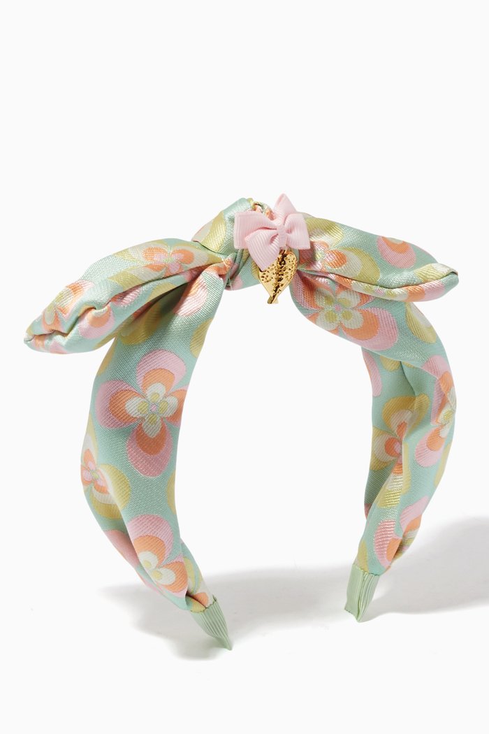 

Leigh Floral Headband, Green
