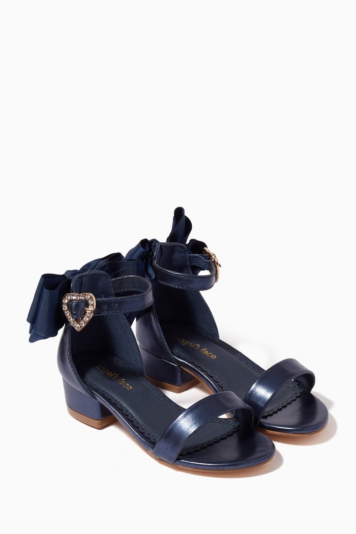 

Elice Heels in Faux Leather, Blue