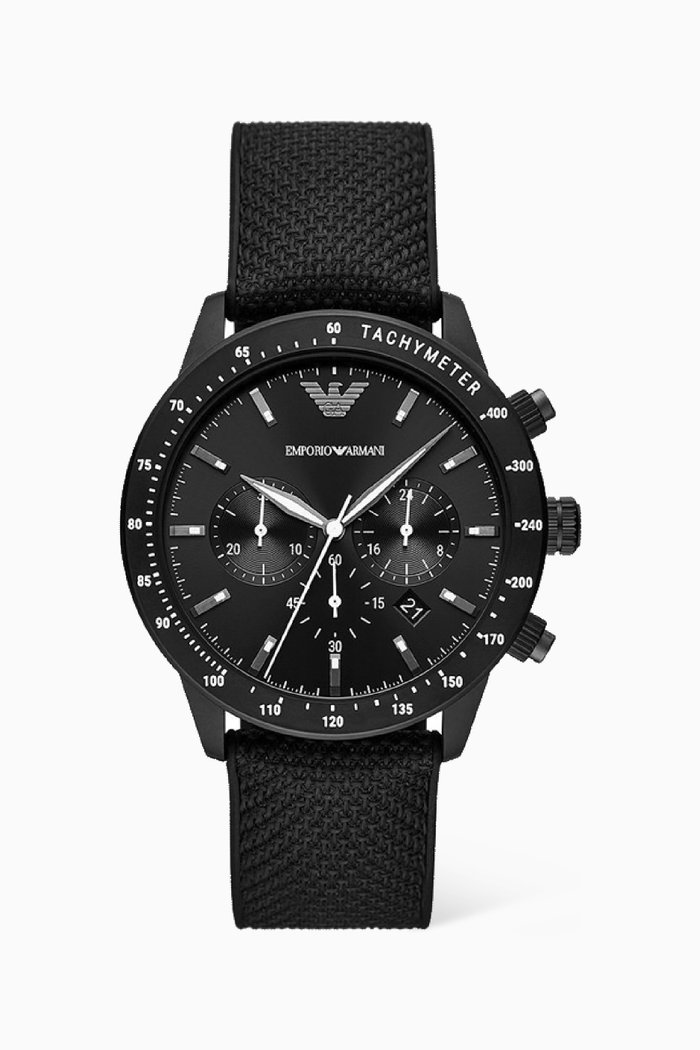 

Mario Chrono Watch, 43mm, Black
