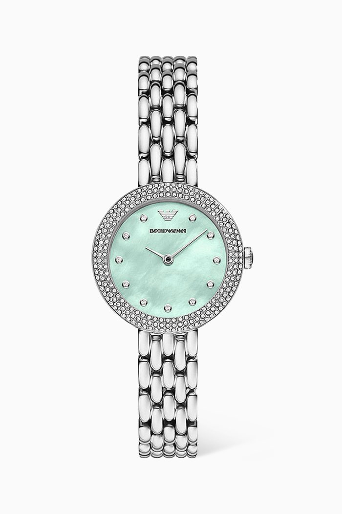 

Rosa Quartz Watch, 30mm, Silver