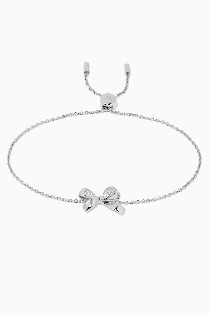

Sentimental Bow Bracelet in Sterling Silver