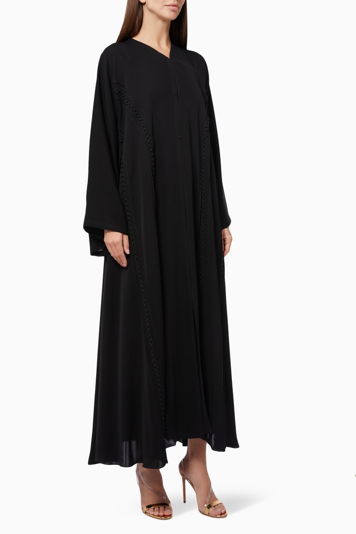 

Embellished Abaya, Black