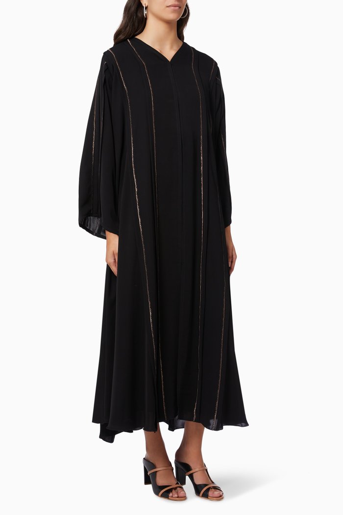 

Embroidered Abaya, Black