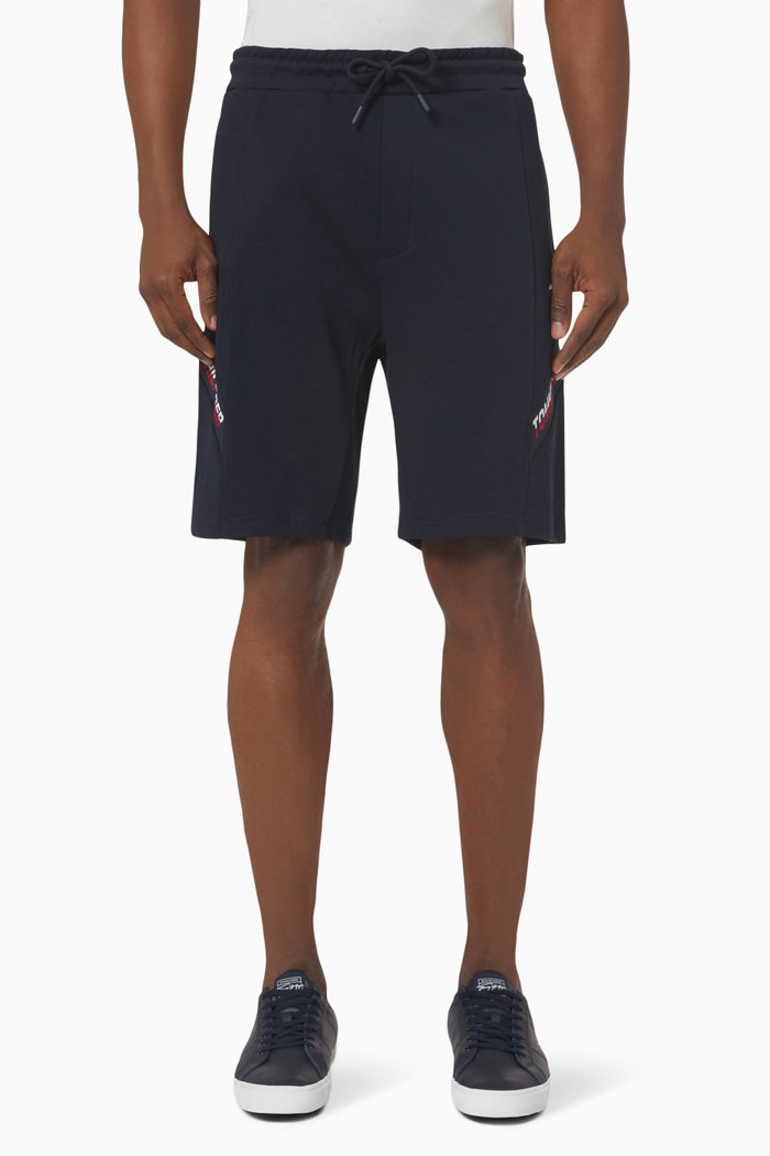 

Sport TH Cool Tape Shorts in Organic Cotton Terry, Blue