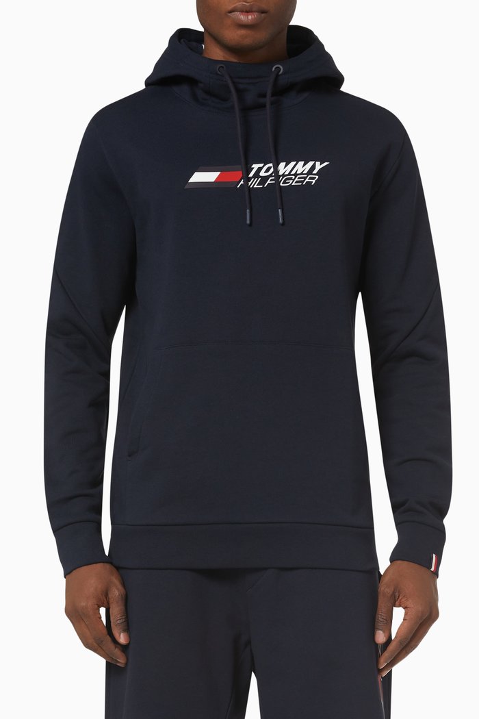 

Essential TH Cool Hoodie in Organic Cotton Terry, Blue