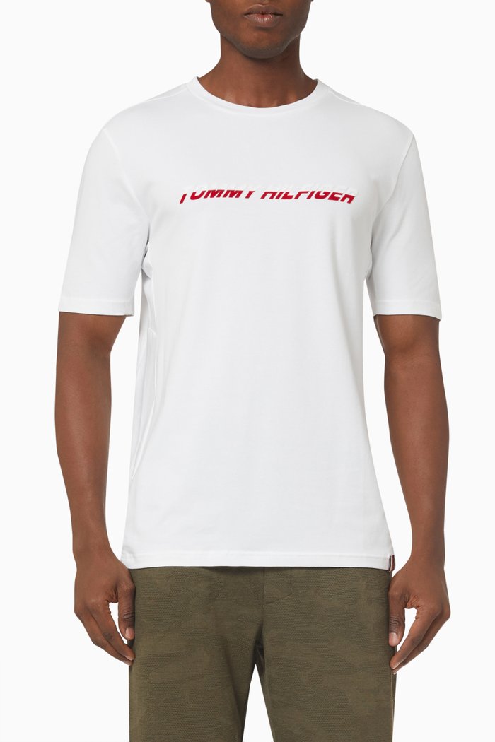 

Sport TH Cool Graphic T-shirt in Organic Cotton, White