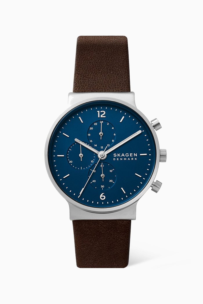 

Ancher Chronograph Watch, 40mm, Silver