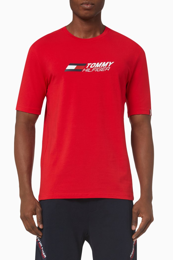 

Sport TH Cool Essential T-shirt in Organic Cotton, Red