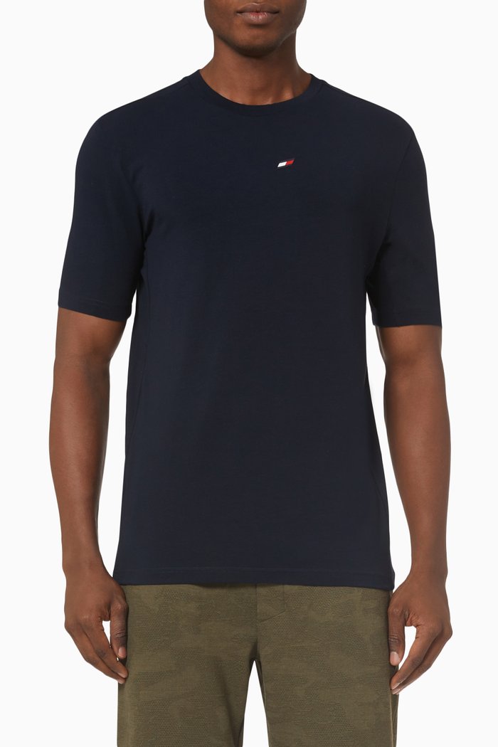 

Cool Essential Small Logo T-shirt in Organic Cotton, Blue