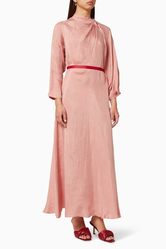 

Drape Dress in Lyocell, Pink