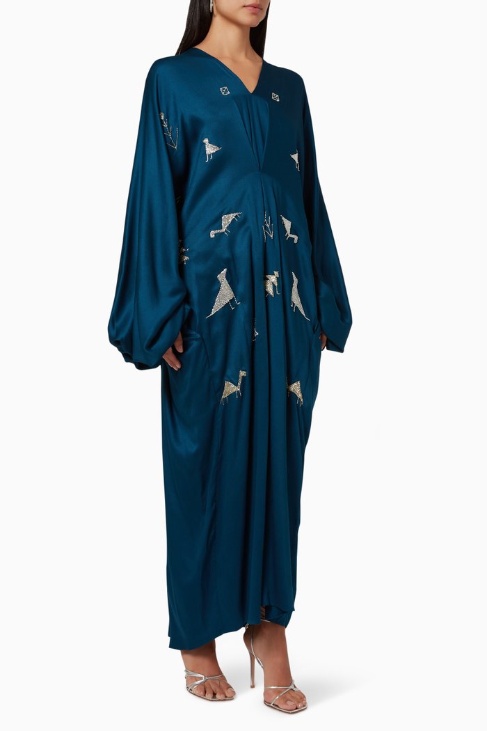 

Cecilia Embroidered Dress, Blue