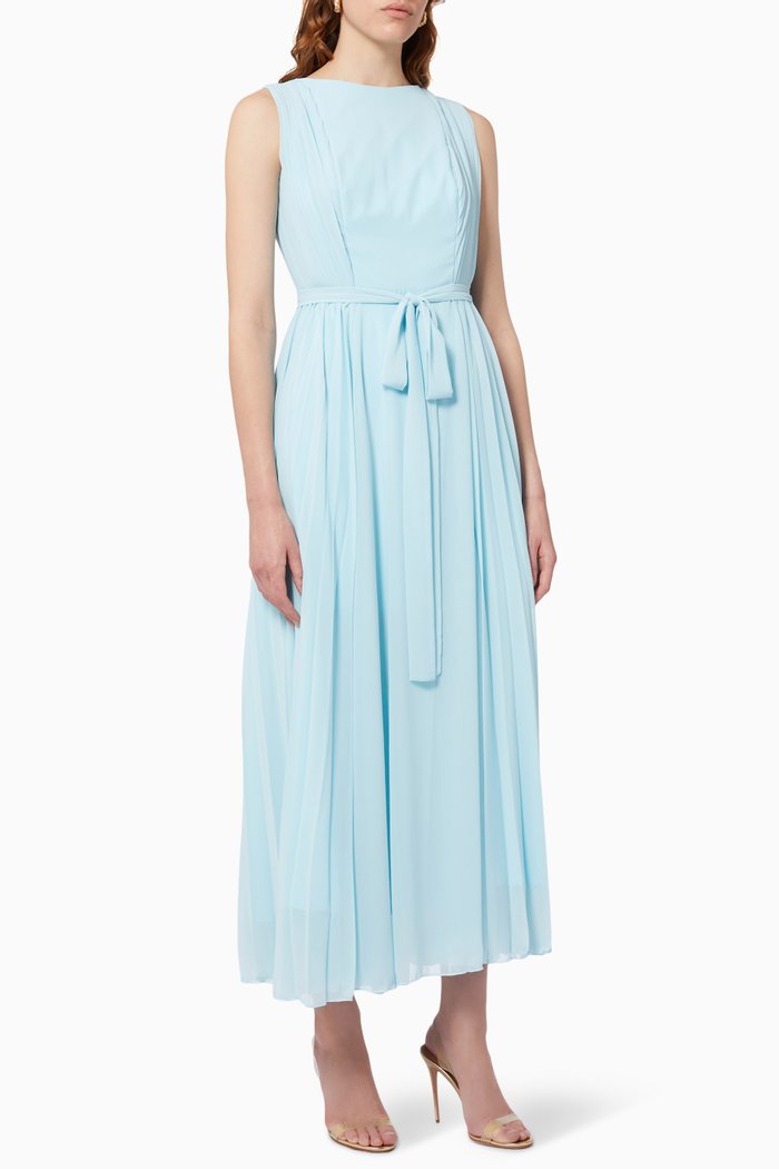 

Draped Maxi Dress, Blue