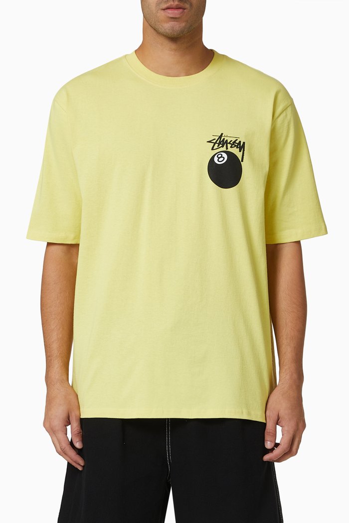 

8 Ball T-shirt in Cotton Jersey, Yellow