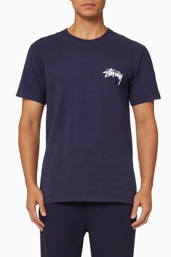 

Fuzzy Dice T-shirt in Cotton, Blue