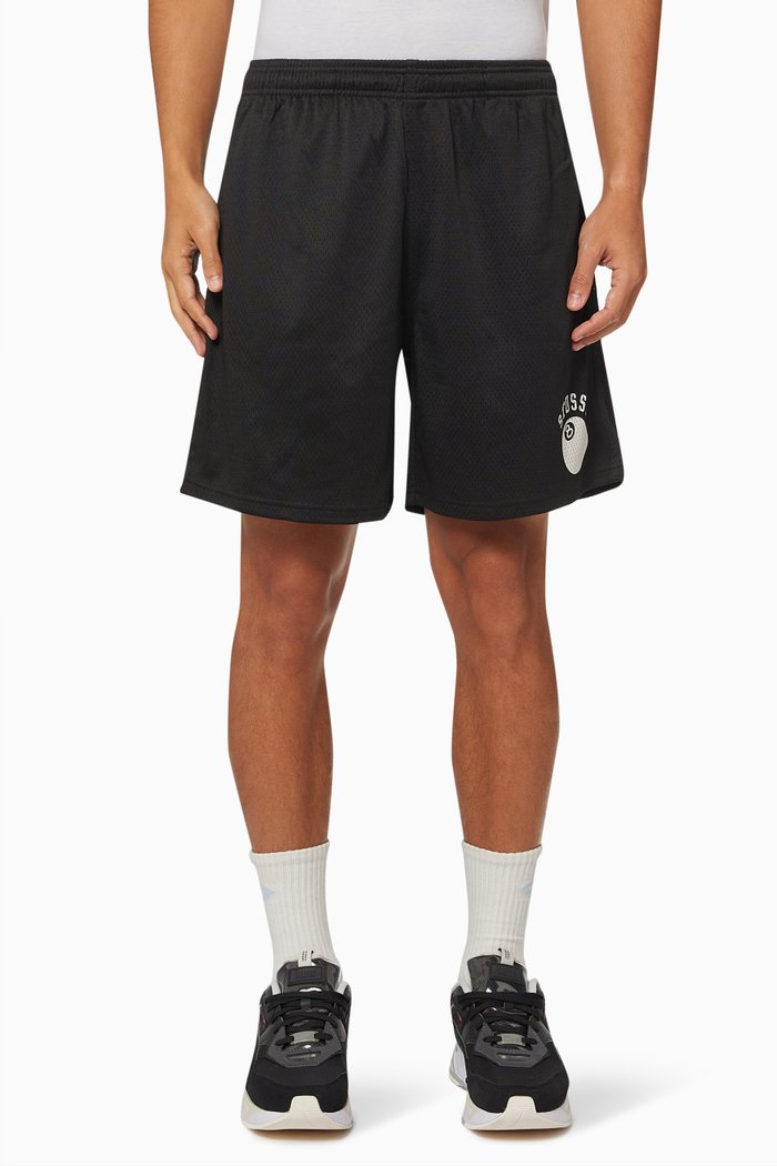 

8 Ball Shorts in Mesh, Black