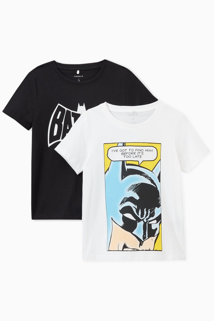 

2-Pack Batman T-shirt in Organic Cotton, White