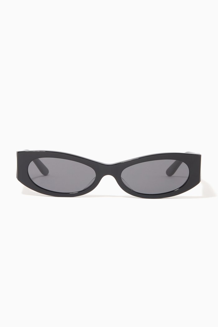 

Ciara Cat-eye Sunglasses in Acetate, Black