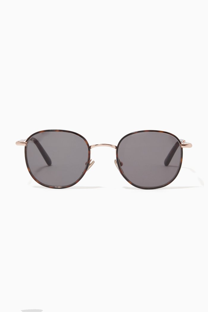 

The Saddle Sunglasses in Metal, Black