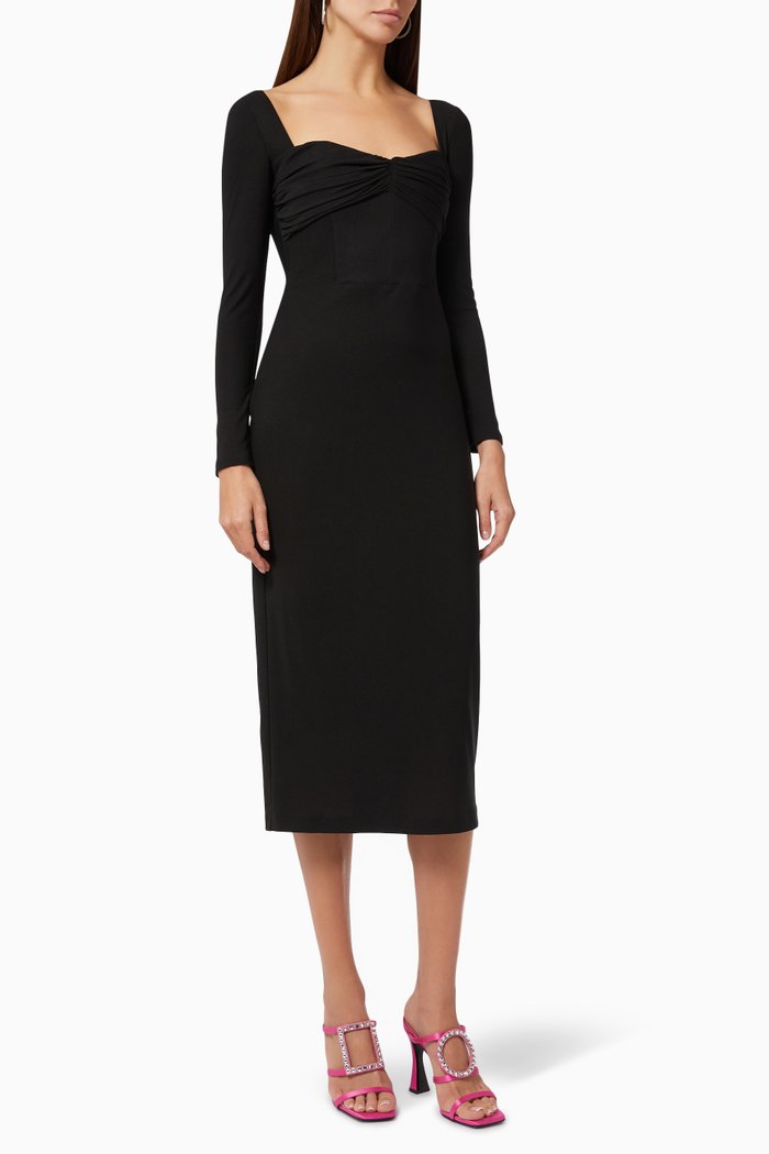 

Lennox Midi Dress, Black