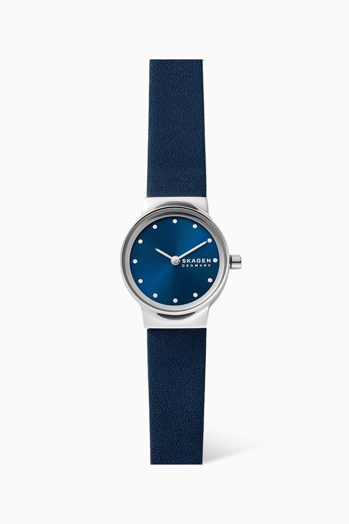 

Freja Lille 26mm Watch in Eco Leather, Silver