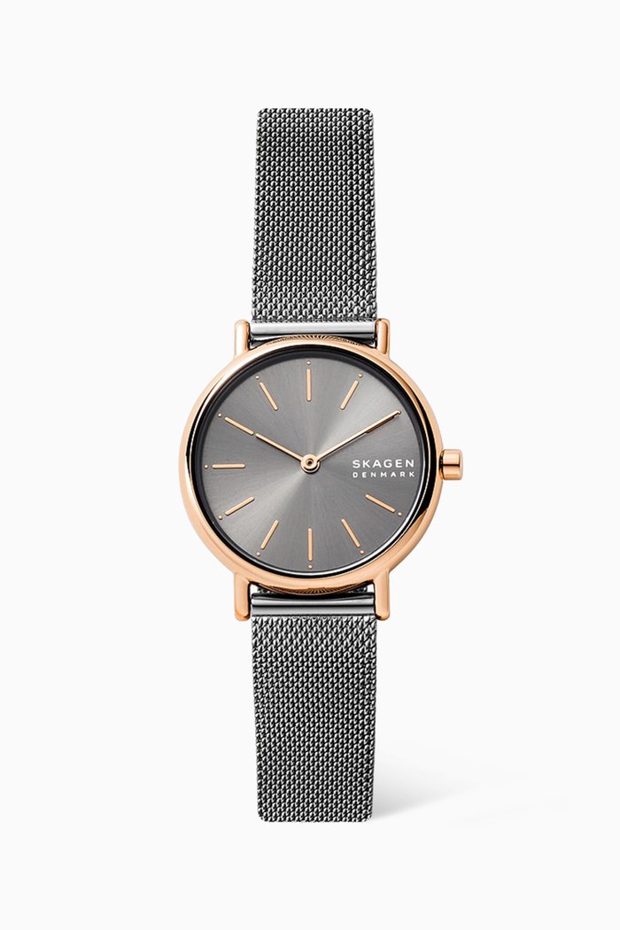 

Signatur Lille 26mm Watch in Stainless Steel Mesh, Rose gold