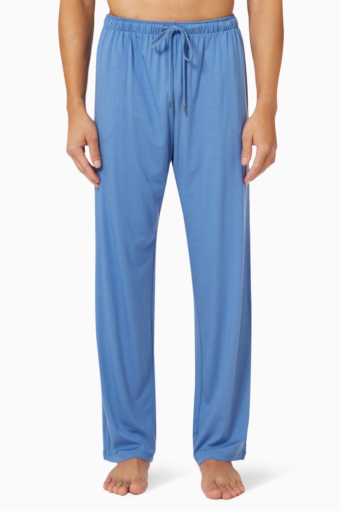 

Basel 12 Lounge Pants in Micromodal Stretch, Blue