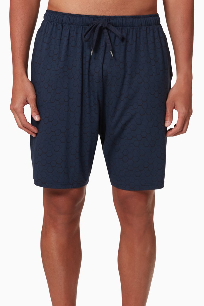 

London 6 Lounge Shorts in Micro Modal, Blue