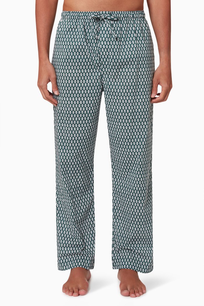 

Nelson 87 Lounge Pants in Cotton, Green