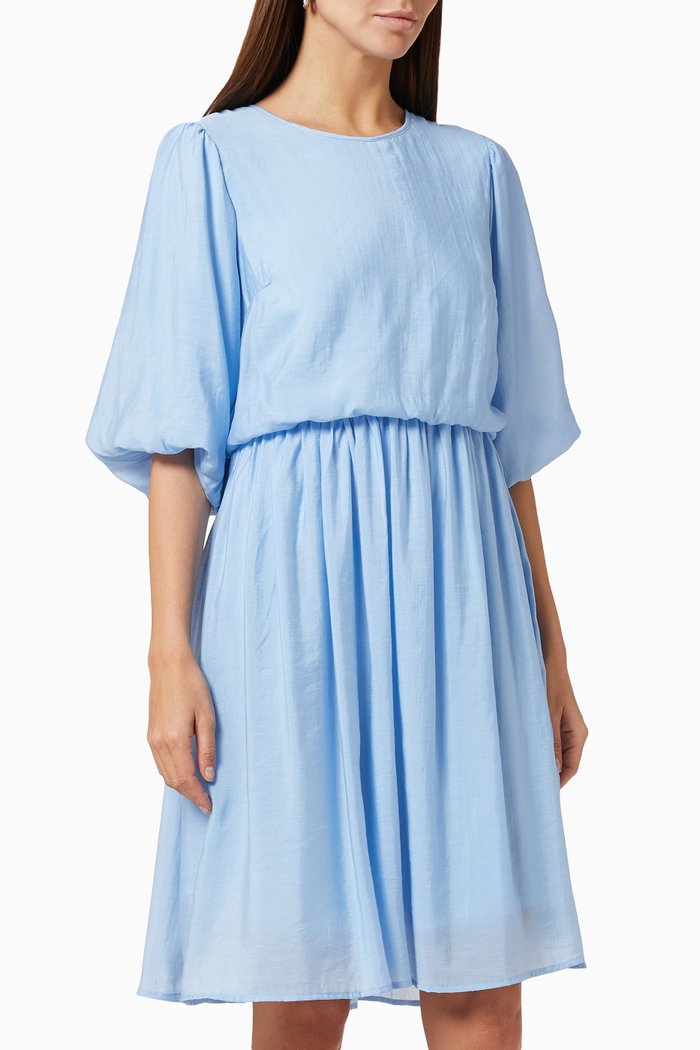 

Sulina Short Dress in LENZING™ ECOVERO™, Blue