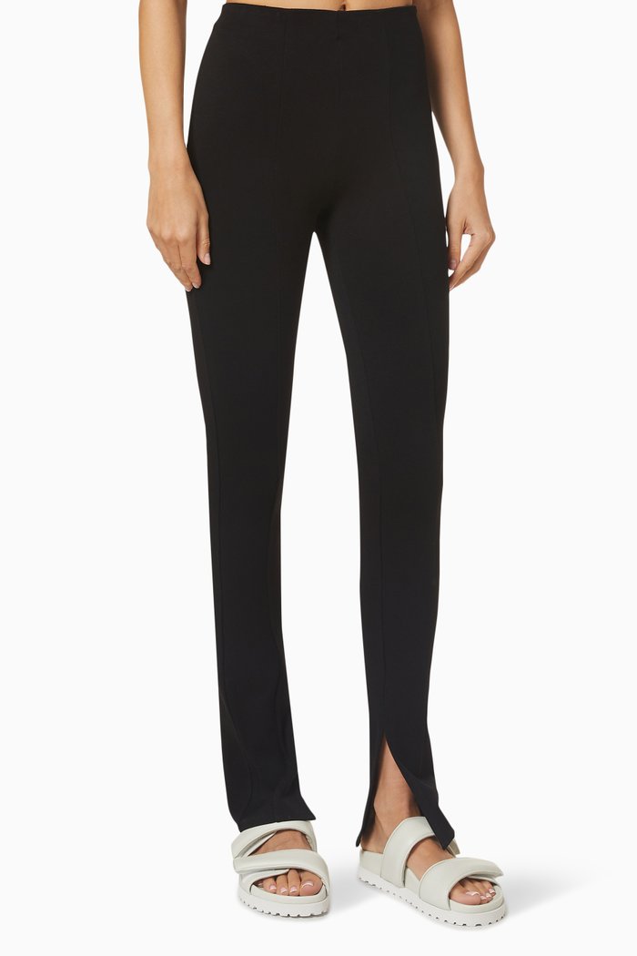 Max Pants in Ponte Knit, Black