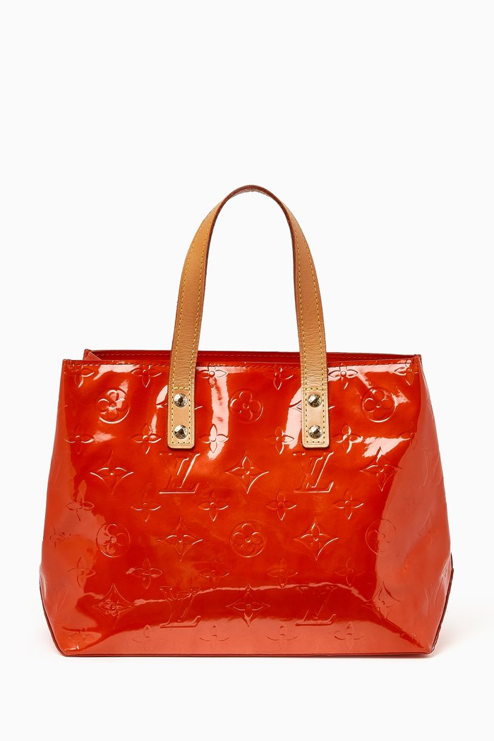 

Small Tote Bag in Monogram Vernis, Red