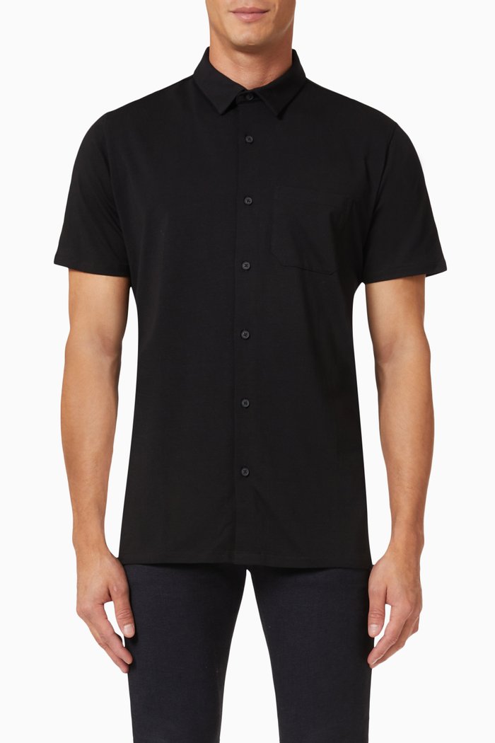 

Polo Shirt in Cotton, Black