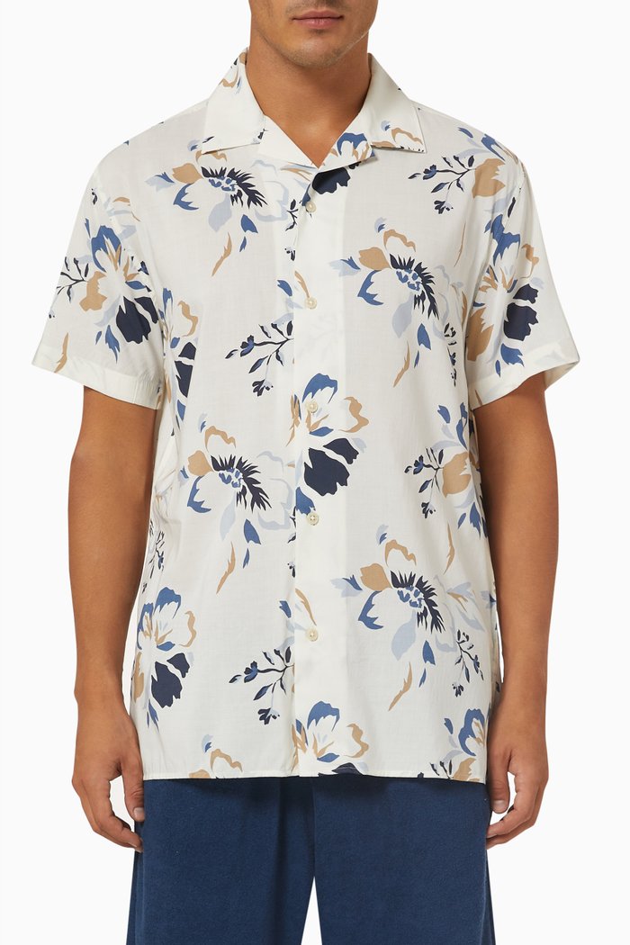 

Floral Shirt in TENCEL™ & Organic Cotton, Neutral