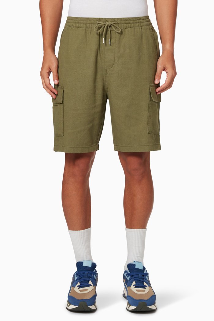 

Loose Fit Shorts in Organic Cotton, Green